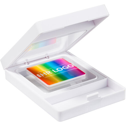 USB-Stick CARD Square 2.0 4GB Mit Verpackung , Promo Effects MB , weiß MB , 4 GB , Kunststoff MB , 3 - 10 MB/s MB , 4,00cm x 0,20cm x 4,00cm (Länge x Höhe x Breite), Bild 9
