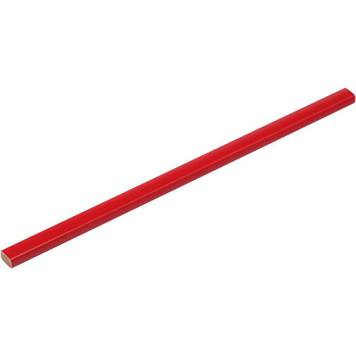 Zimmermannsbleistift , rot, HO, 25,00cm x 0,70cm x 1,00cm (Länge x Höhe x Breite), Bild 1