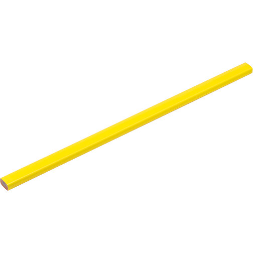 Zimmermannsbleistift , gelb, HO, 25,00cm x 0,70cm x 1,00cm (Länge x Höhe x Breite), Bild 1