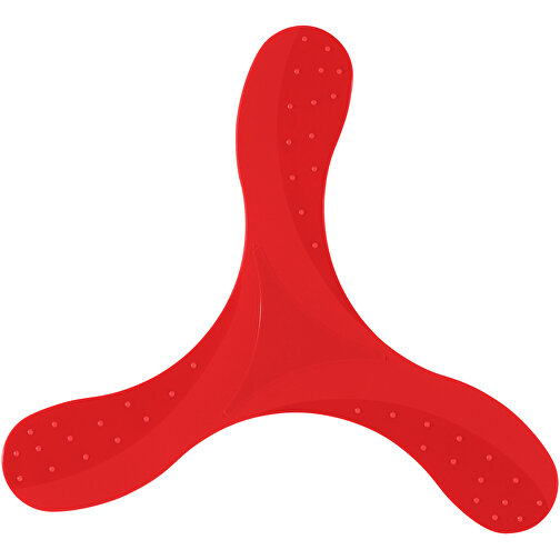 Bumerang 'Design' , rot, PP, 23,50cm x 0,30cm x 23,50cm (Länge x Höhe x Breite), Bild 1