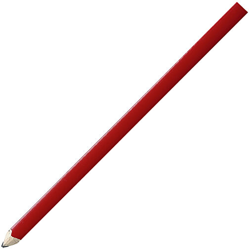 Bleistift 'Zimmermann' , rot, Holz, 24,00cm x 0,70cm x 1,10cm (Länge x Höhe x Breite), Bild 2