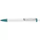 turquoise / blanc