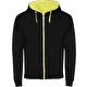 solid svart / fluor yellow