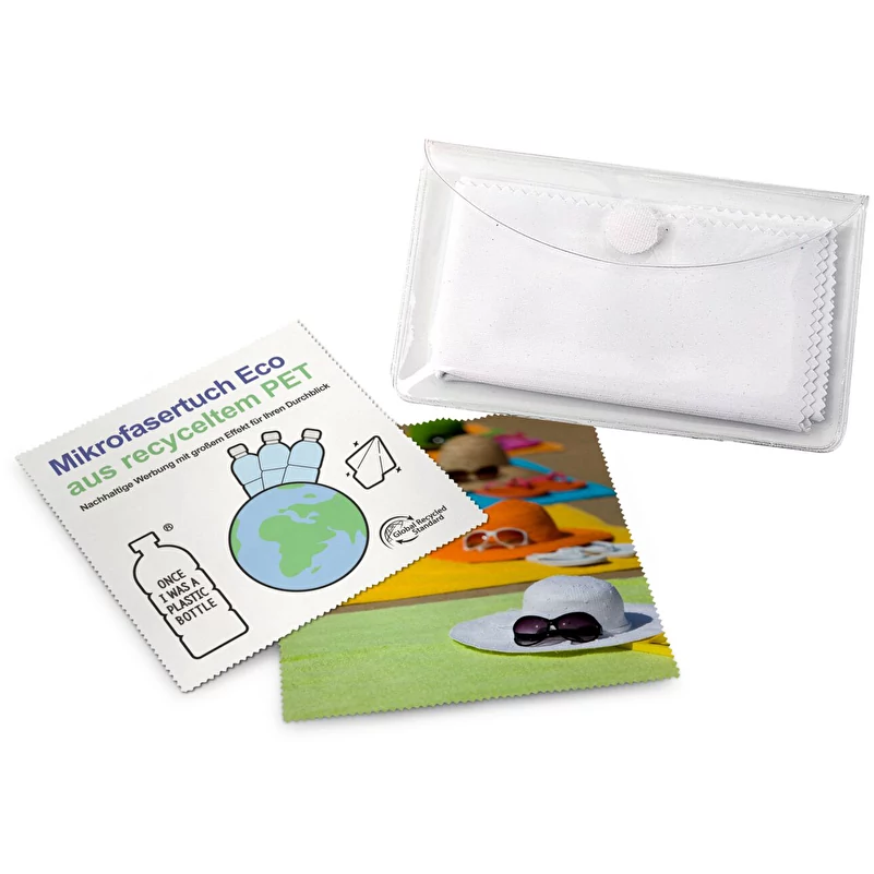 Panno In Microfibra Per Occhiali CLEAN UP (bianco, Poliestere - Foto 1